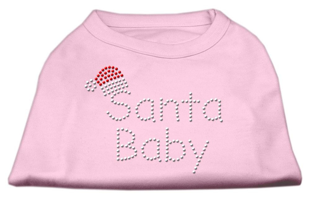 Santa Baby Rhinestone Shirts  Light Pink XXXL (20)