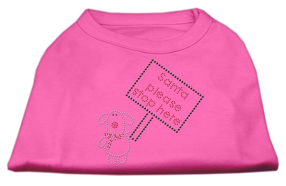 Santa Stop Here Shirts Bright Pink XL (16)