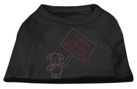 Santa Stop Here Shirts Black XS (8)