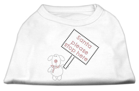 Santa Stop Here Shirts White XS (8)