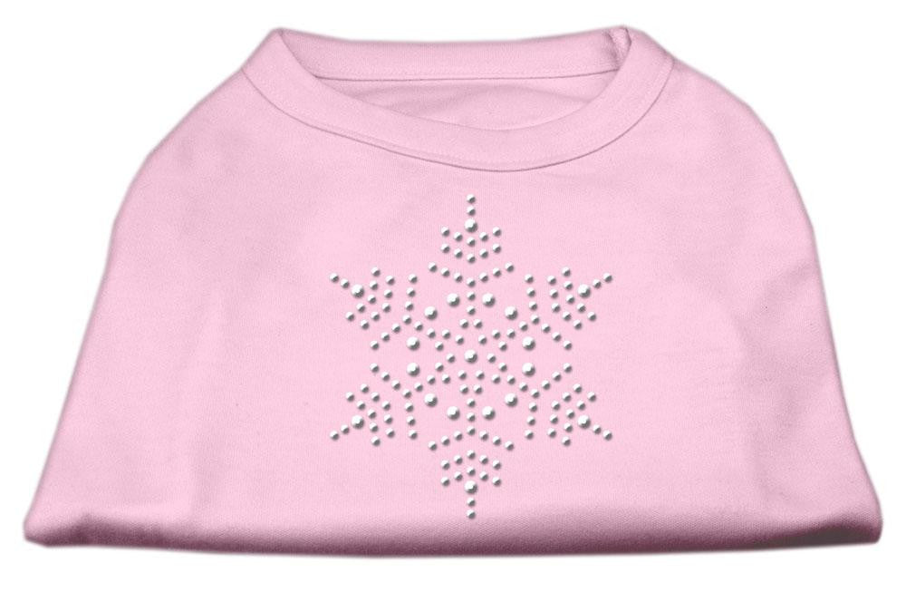 Snowflake Rhinestone Shirt  Light Pink L (14)