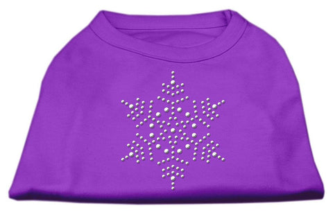 Snowflake Rhinestone Shirt  Purple XXL (18)