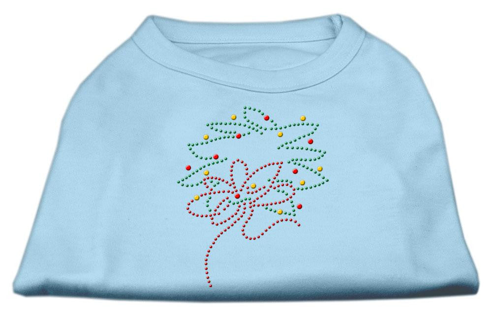 Christmas Wreath Rhinestone Shirt Baby Blue L (14)