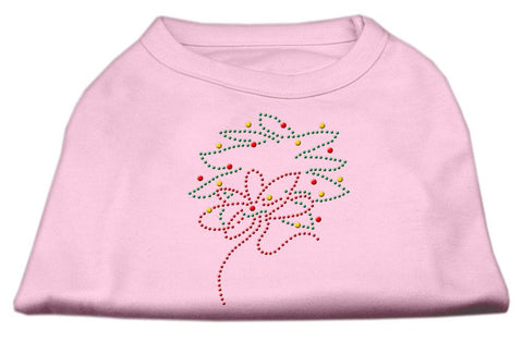 Christmas Wreath Rhinestone Shirt Light Pink S (10)