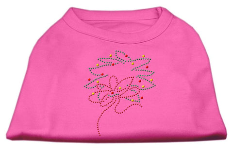 Christmas Wreath Rhinestone Shirt Bright Pink XS (8)