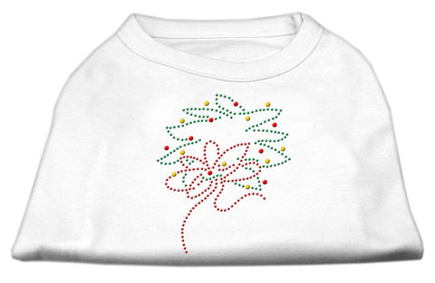 Christmas Wreath Rhinestone Shirt White XXXL(20)