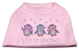 Let It Snow Penguins Rhinestone Shirt