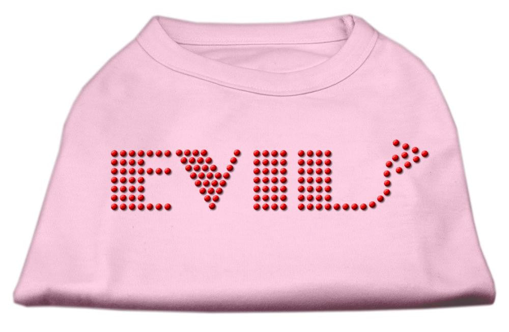 Evil Rhinestone Shirts Light Pink XXXL(20)