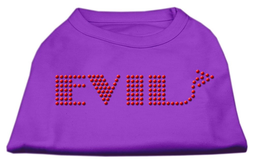 Evil Rhinestone Shirts Purple XXXL(20)