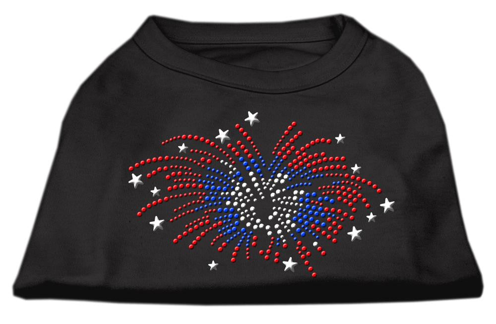 Fireworks Rhinestone Shirt Black XL (16)