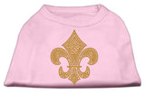 Gold Fleur De Lis Rhinestone Shirts