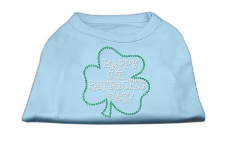 Happy St. Patrick's Day Rhinestone Shirts Baby Blue L (14)