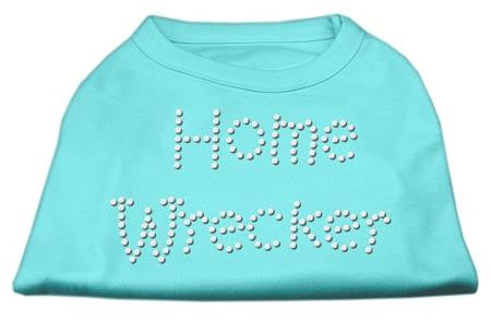 Home Wrecker Rhinestone Shirts Aqua M (12)