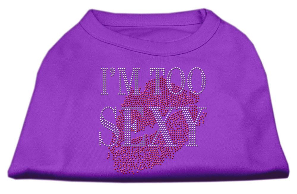 I'm Too Sexy Rhinestone Shirts Purple M (12)