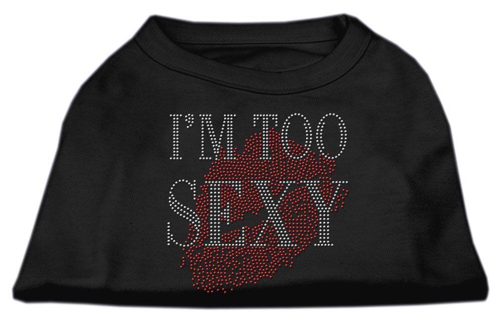 I'm Too Sexy Rhinestone Shirts Black XXXL (20)