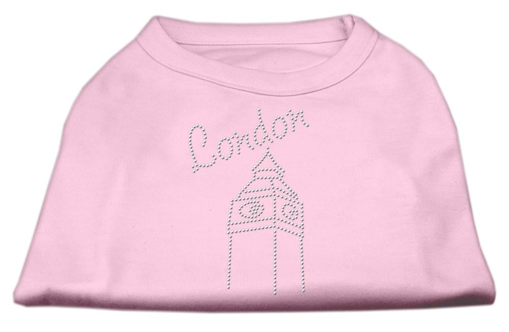 London Rhinestone Shirts Light Pink XS (8)