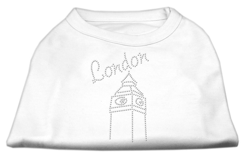 London Rhinestone Shirts White XS (8)