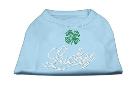 Lucky Rhinestone Shirts Baby Blue L (14)