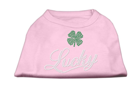 Lucky Rhinestone Shirts Light Pink S (10)