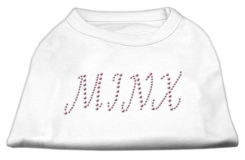 Minx Rhinestone Shirts White XL (16)