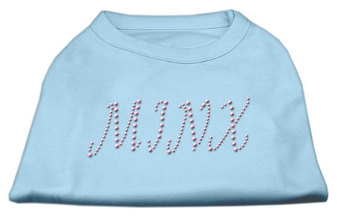 Minx Rhinestone Shirts Baby Blue XS (8)