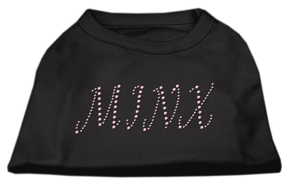 Minx Rhinestone Shirts Black XS (8)