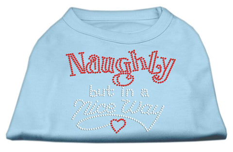 Naughty But Nice Rhinestone Shirts Baby Blue M (12)