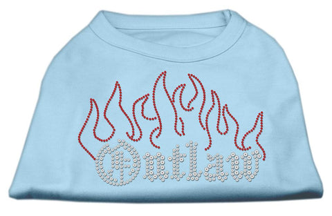 Outlaw Rhinestone Shirts Baby Blue L (14)