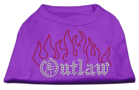 Outlaw Rhinestone Shirts Purple M (12)