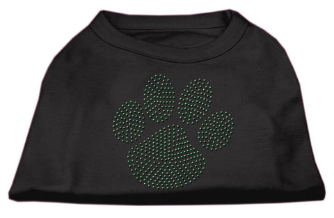 Green Paw Rhinestud Shirts Black S (10)