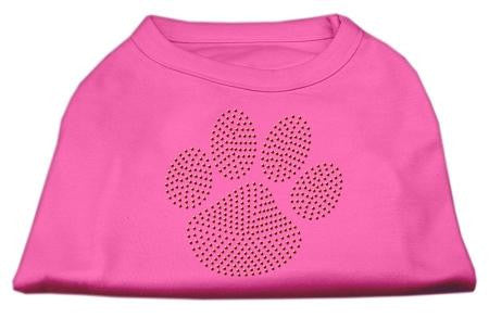 Orange Paw Rhinestud Shirts Bright Pink XS (8)