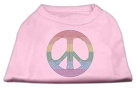 Rhinestone Rainbow Peace Sign Shirts