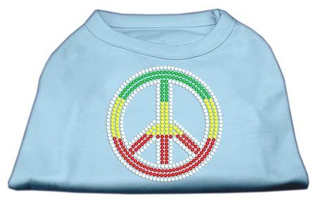 Rasta Peace Sign Shirts Baby Blue XL (16)