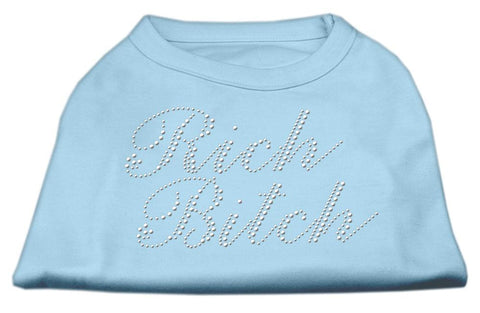 Rich Bitch Rhinestone Shirts Baby Blue L (14)