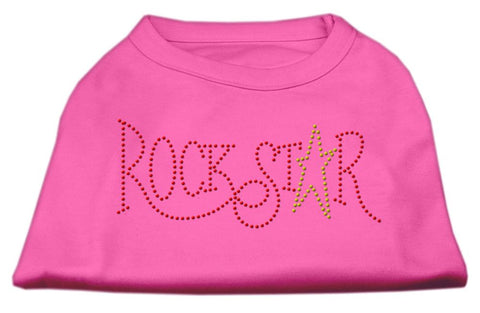 RockStar Rhinestone Shirts Bright Pink XXL (18)