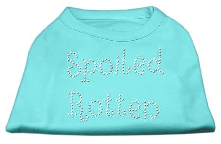 Spoiled Rotten Rhinestone Shirts Aqua XL (16)