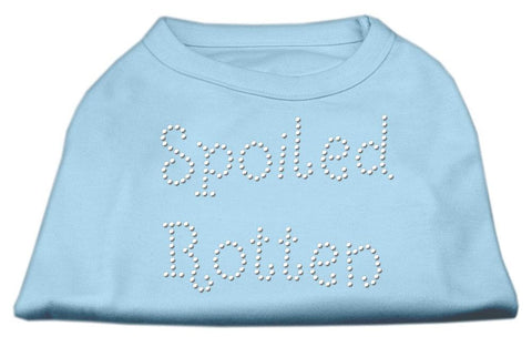 Spoiled Rotten Rhinestone Shirts Baby Blue XS (8)