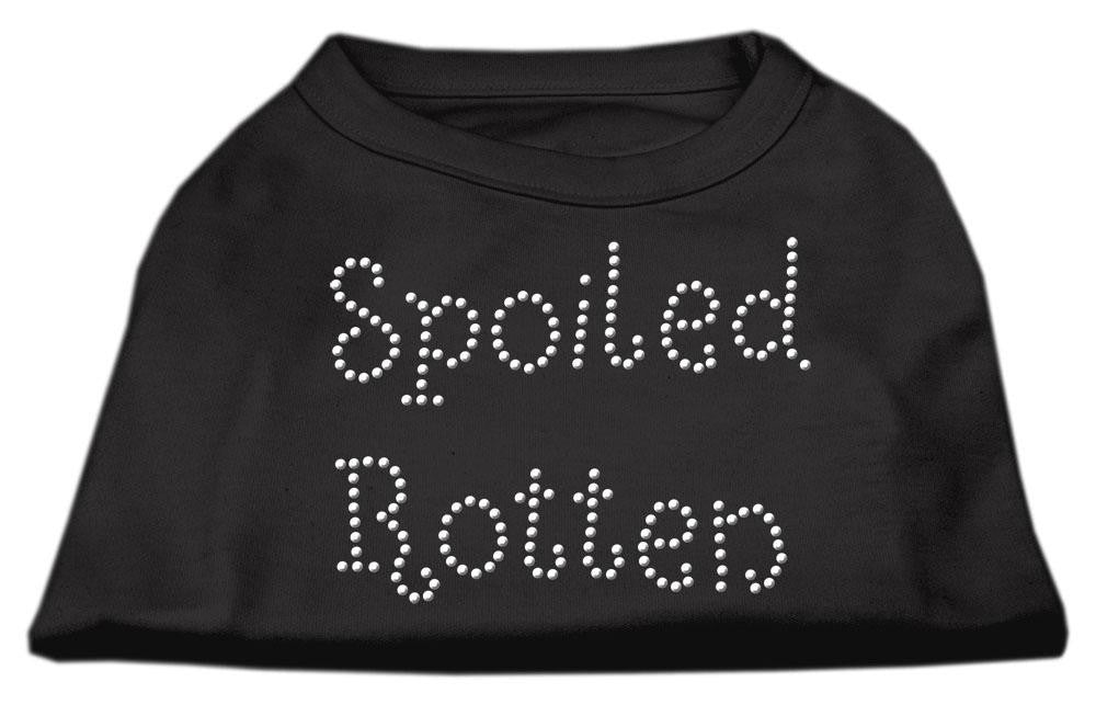 Spoiled Rotten Rhinestone Shirts Black XXL (18)