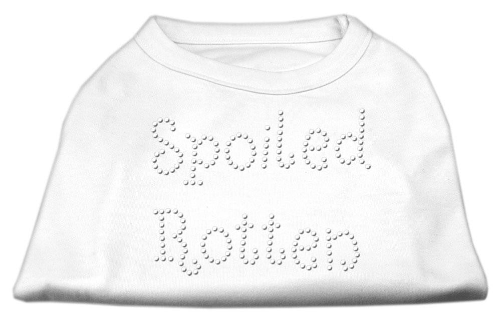 Spoiled Rotten Rhinestone Shirts White XXL (18)