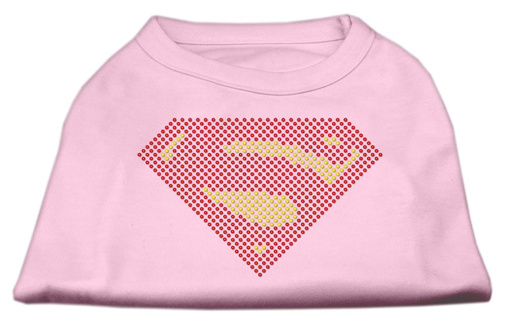 Super! Rhinestone Shirts Light Pink S (10)