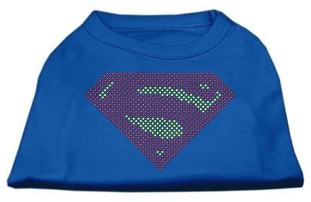 Super! Rhinestone Shirts Blue XL (16)