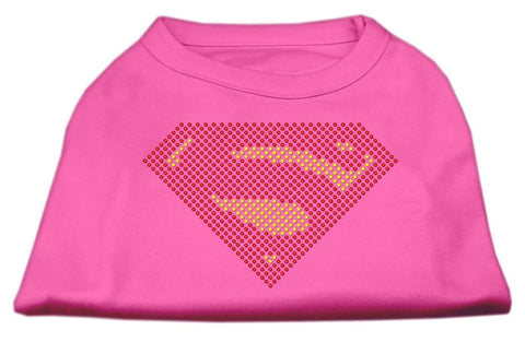 Super! Rhinestone Shirts Bright Pink XL (16)