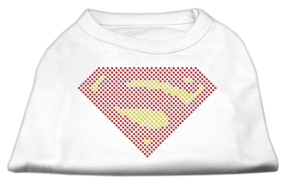 Super! Rhinestone Shirts White XS (8)