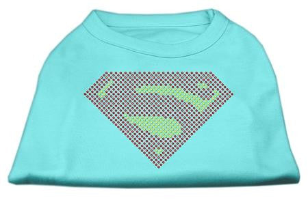 Super! Rhinestone Shirts Aqua XXL (18)