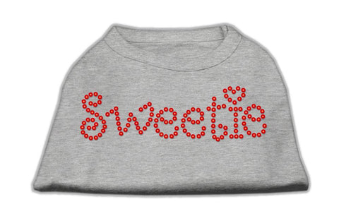 Sweetie Rhinestone Shirts Grey L (14)