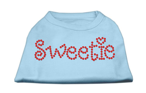 Sweetie Rhinestone Shirts Baby Blue M (12)