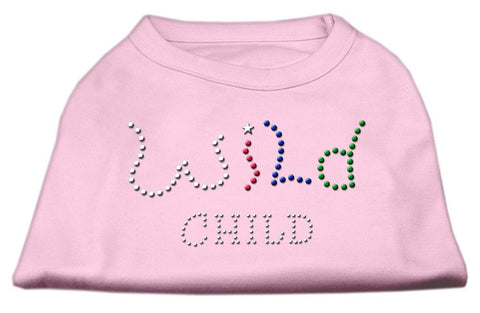 Wild Child Rhinestone Shirts Light Pink L (14)