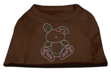 Bunny Rhinestone Dog Shirt Brown XXXL (20)