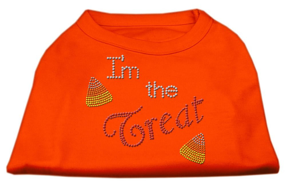 I'm the Treat Rhinestone Dog Shirt Orange Lg (14)