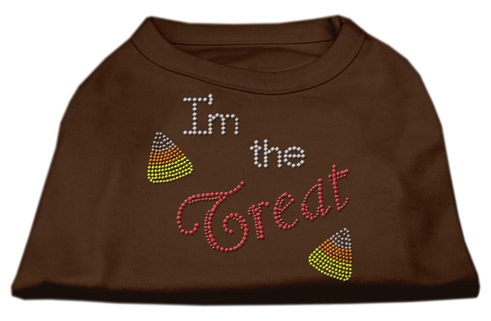 I'm the Treat Rhinestone Dog Shirt Brown XXXL (20)